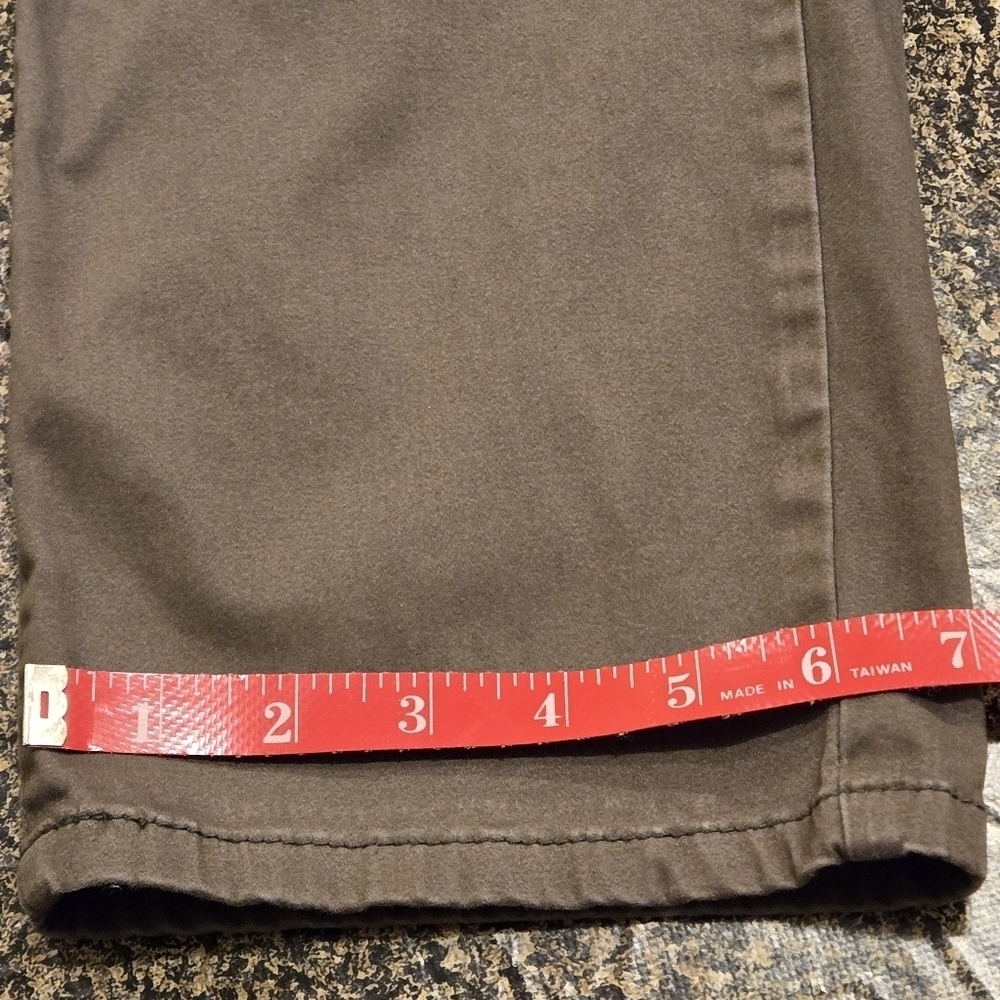 Buffalo David Bitton Pants Olive Midrise Stretch Skinny Ankle Grazer Women 16/36 - Picture 14 of 14